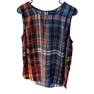 WhoWhatWear tank top-tartan design-size L